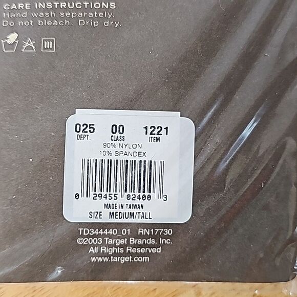 Tights Sheer Textured Size Medium Tall NWT - Picture 4 of 4